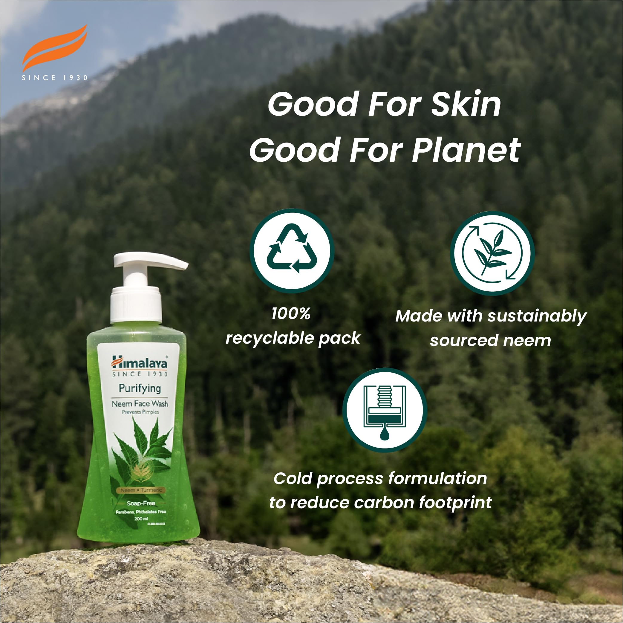 Himalaya Herbals Purifying Neem Face Wash for Acne & Oily Skin - 200ml | Natural Cleanser with Neem Extract | Perfect for Daily Skincare Routine & Travel