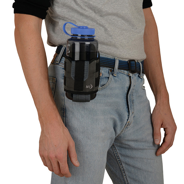 Nite Ize Traveler Drink Holster - Hands-Free Beverage Holder for Hiking, Camping & Travel - Secure Bottle Carrier for Backpacks & Belts