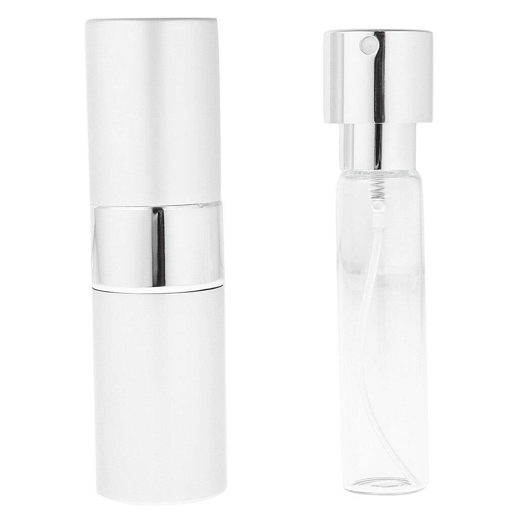 15ml Portable Silver Perfume Atomizer Bottle - Travel-Friendly Refillable Spray for Women | Perfect for On-the-Go Touch Ups, Gym Bag & Makeup Kit