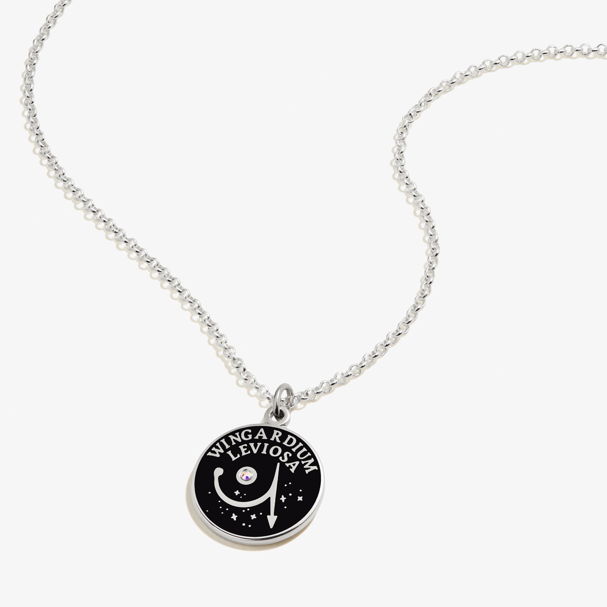 Harry Potter Wingardium Leviosa Charm Necklace - Adjustable Chain for Women & Men - Perfect for Cosplay, Halloween Costume & Wizarding World Fans