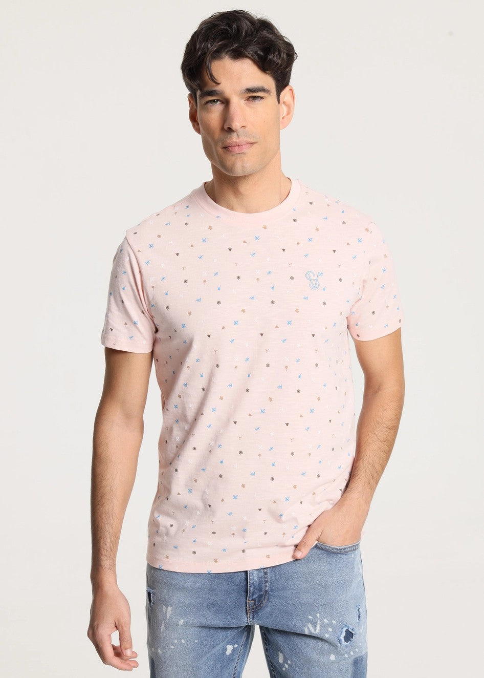 Six Valves Cotton T-Shirt for Women - Soft Rose Pink Casual Tee | Perfect for Everyday Wear, Lounge & Summer Outfits