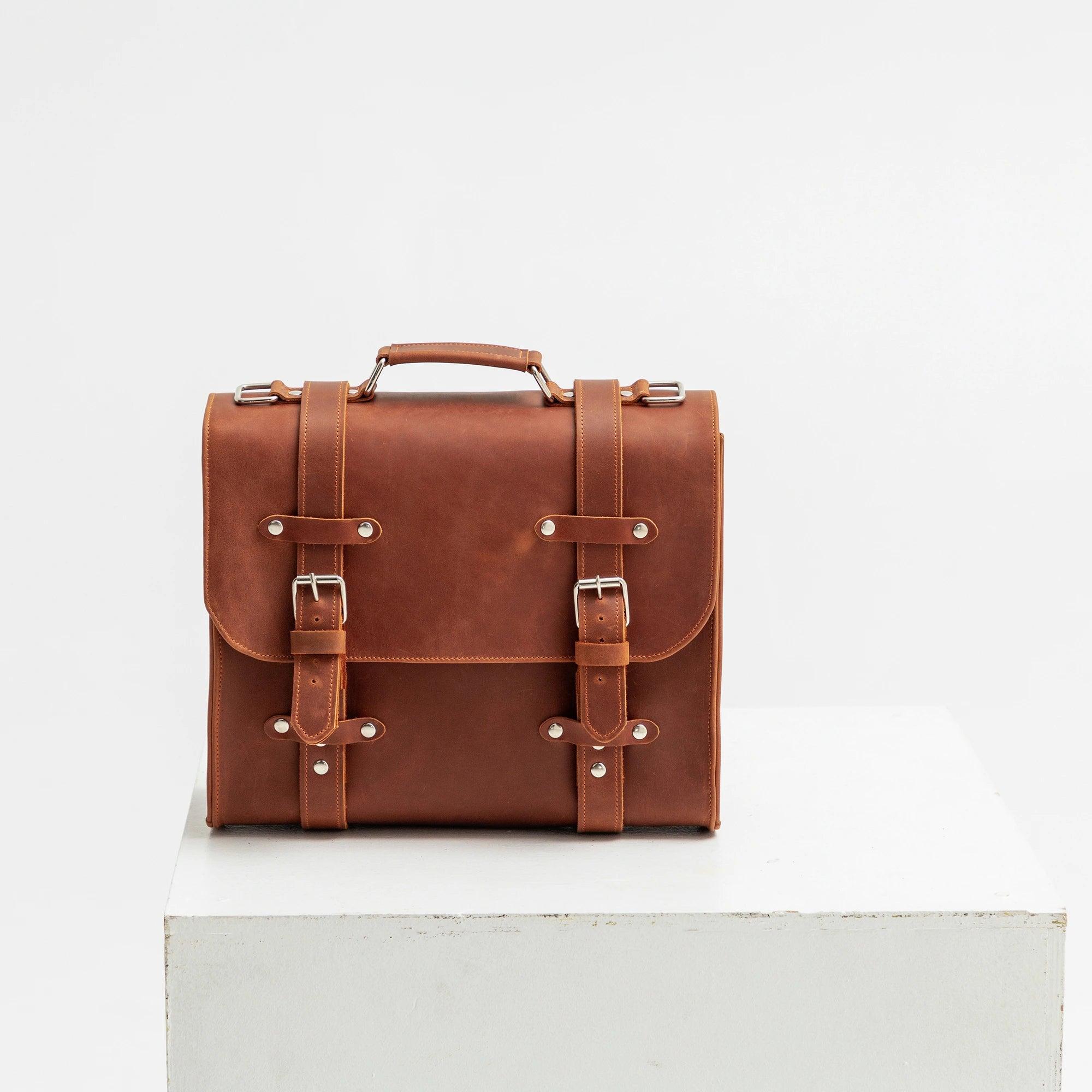 Professional Lora Leather Briefcase Bag for Men & Women - Stylish & Durable Office Work Bag - Perfect for Business Meetings, Commuting & Travel