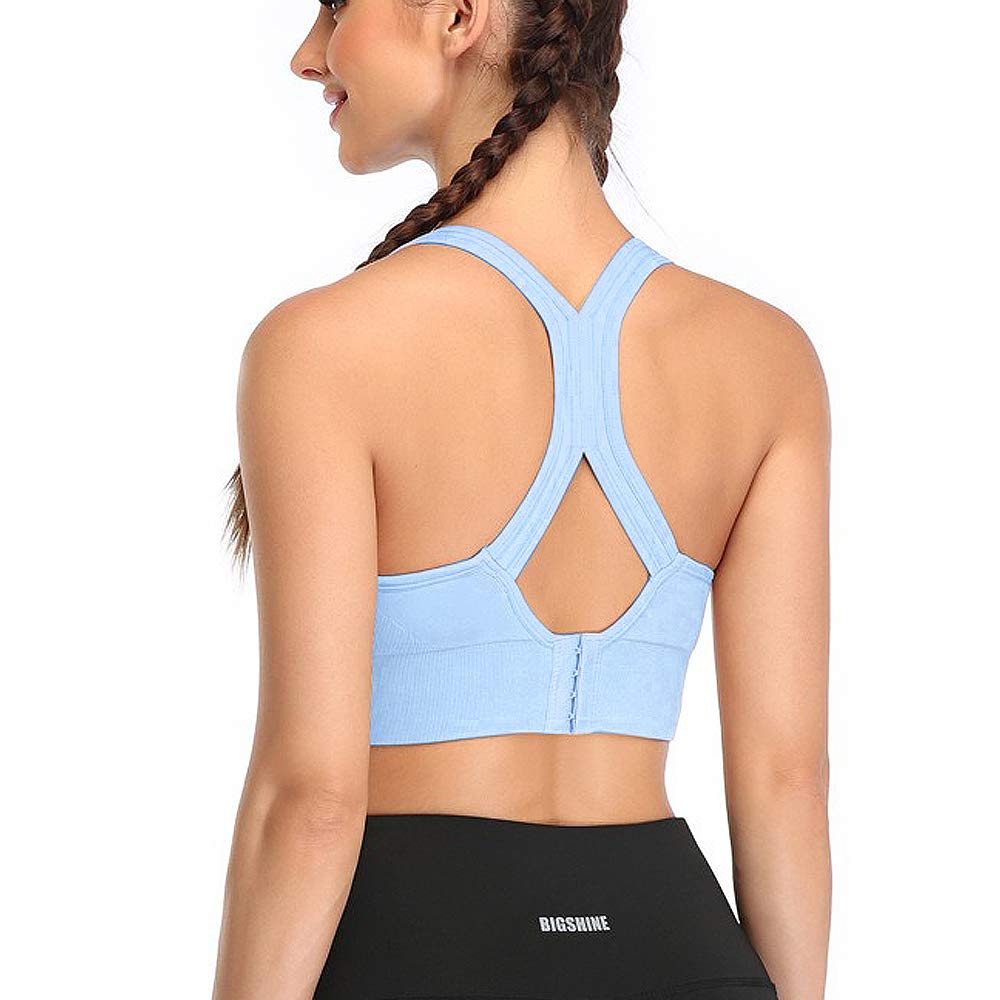 High Impact Sports Bras for Women - Racerback Padded Workout Bras, Yoga & Fitness Support, Comfortable Multipack for Running, Gym & Active Lifestyle