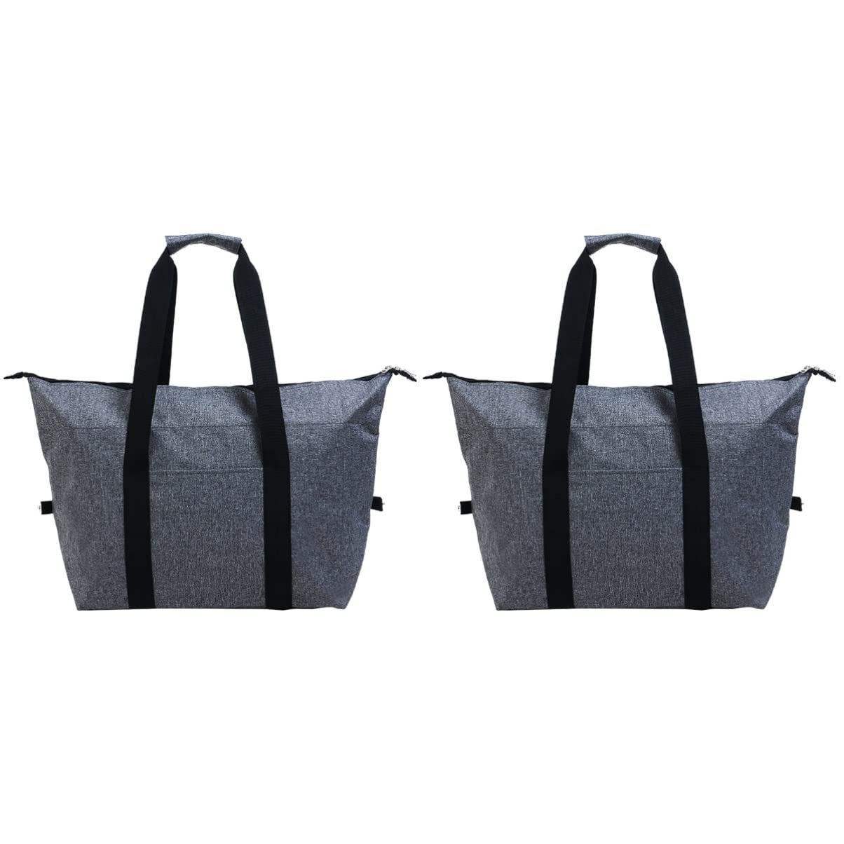 CLISPEED 2-Pack Insulated Cooler Bags with Thermal Foam - Leakproof Lunch Tote for Picnics, Beach, Groceries & Food Delivery - Reusable Thermal Insulated Shopping Bag for Camping, Travel & Outdoor Activities