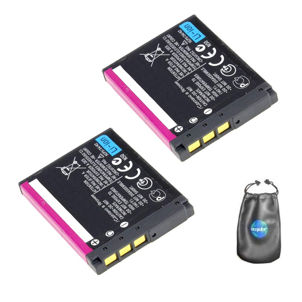 ValuePack (2 Count): Digital Replacement Camera and Camcorder Battery for Sony NP-FT1 - Compatible with Sony Cameras - Includes Lens Pouch - Perfect for Travel & Professional Photography
