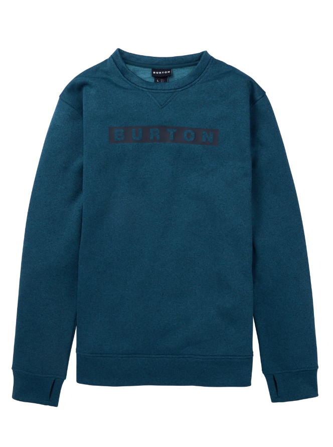 Burton Oak Crewneck Sweatshirt for Men - Soft Cotton Pullover Hoodie for Casual Wear & Outdoor Activities