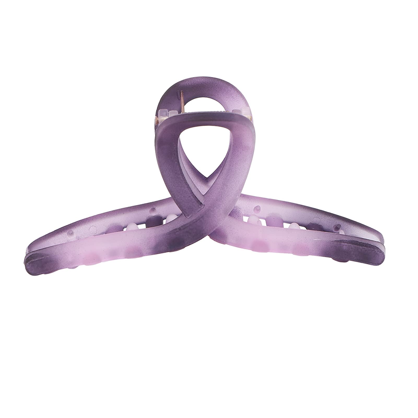 Matte Hair Claw Clip - Light Purple Hair Barrettes for Women, Non-Slip Hair Clamp for Ponytail & Bun, Simple Hair Styling Accessories for Daily Use, Work & Special Occasions