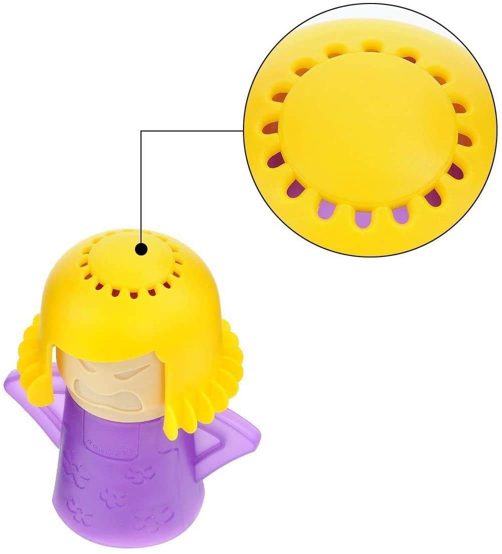 Angry Mama Microwave Cleaner – Steam Cleaner for Microwave Ovens | Quickly Removes Grease & Stains | Natural Disinfection with Vinegar & Water | Perfect for Kitchen Deep Cleaning & Sanitizing | Ideal for Busy Homes, Offices & Dorm Rooms