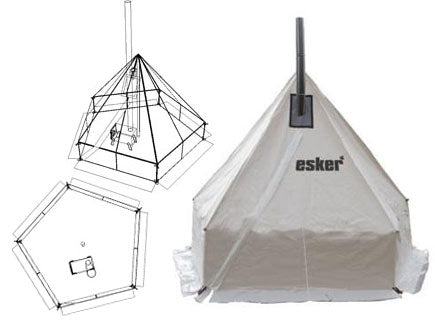 Premium Arctic Fox Tent - Lightweight, Waterproof & Windproof Camping Tent for Outdoor Adventures - Perfect for Hiking, Backpacking & Family Camping Trips