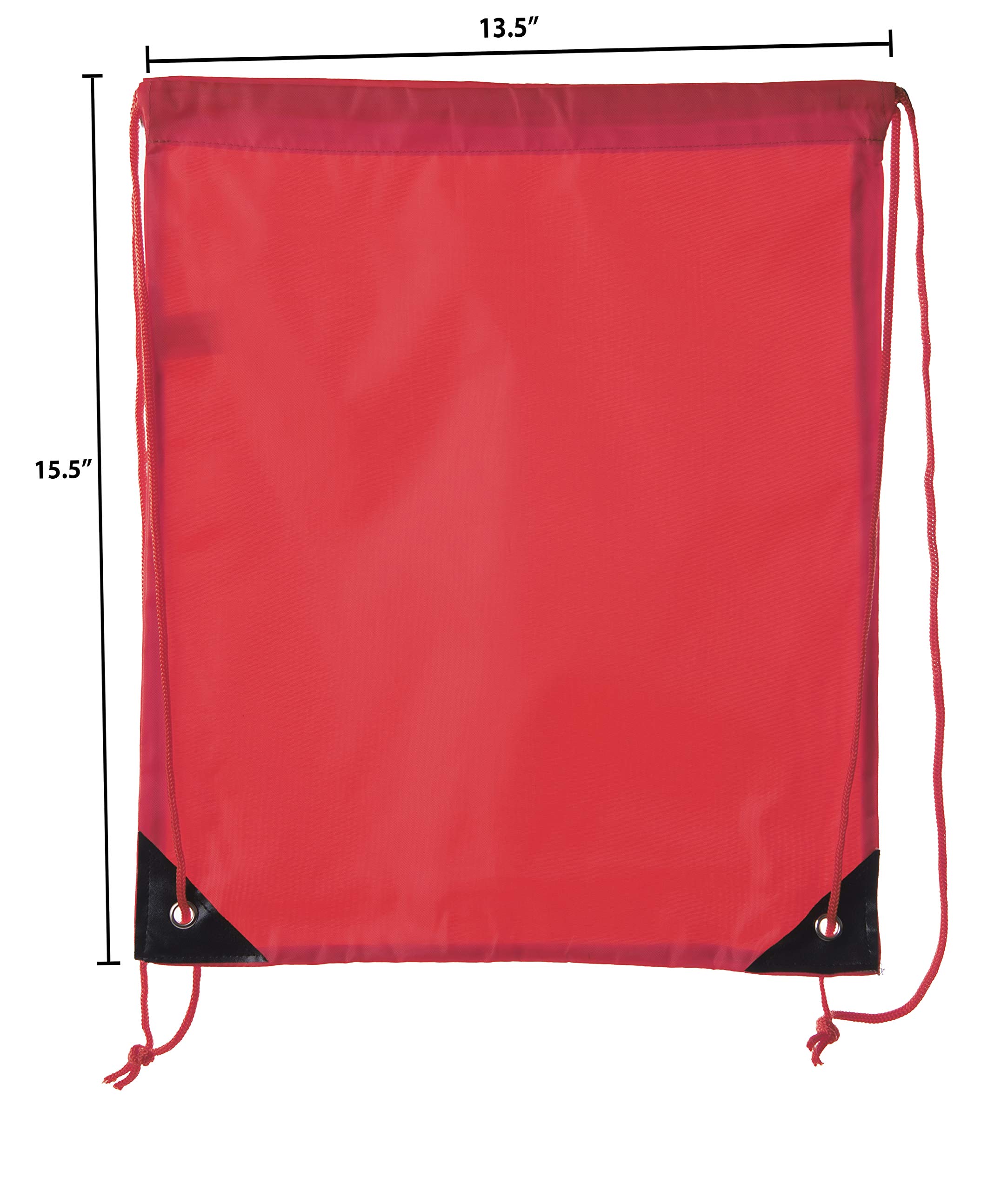 **Mato & Hash Bulk Drawstring Backpacks - 15 Color Options (1PK-100PK) | Lightweight Cinch Sacks for School, Gym, Travel & Storage**