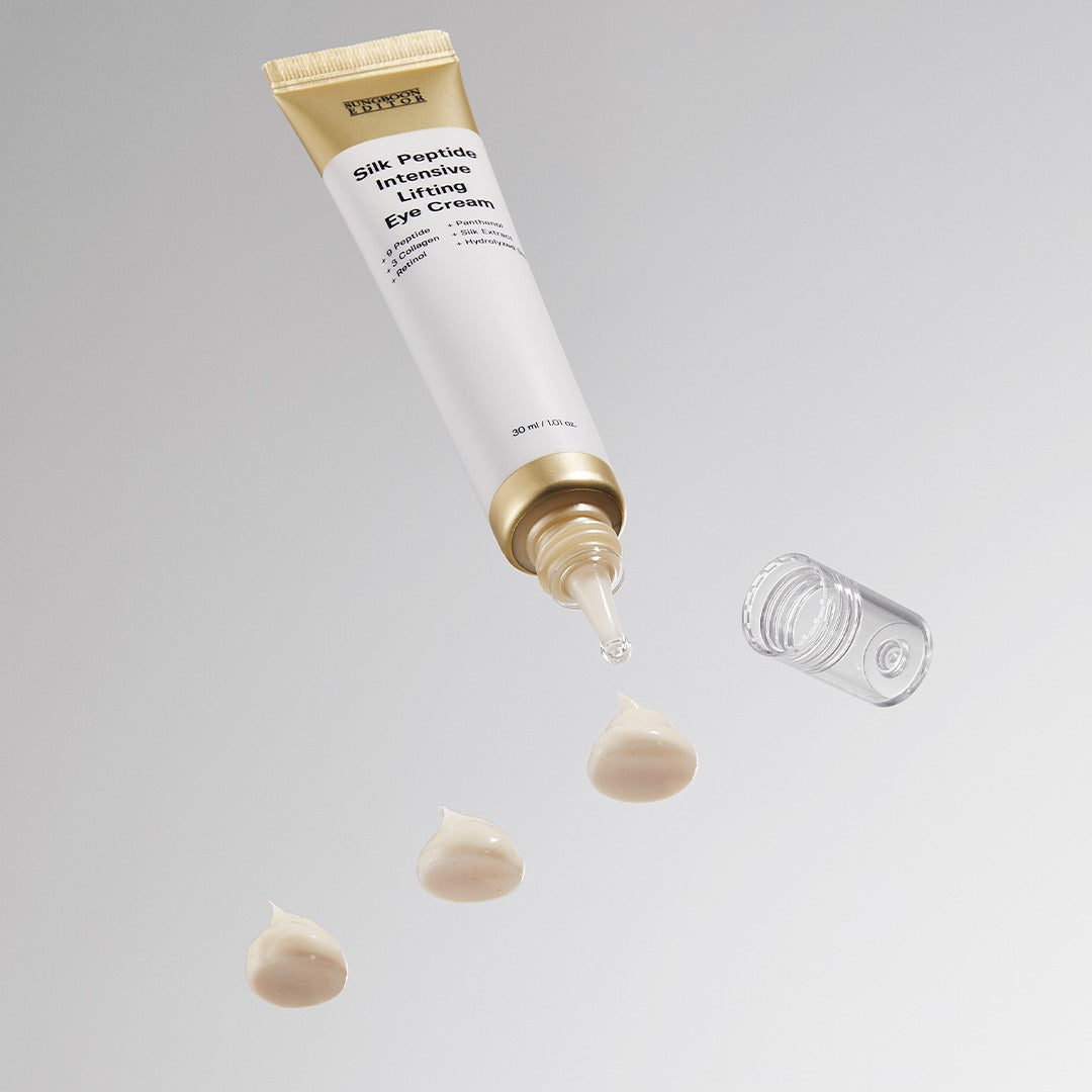 Sungboon Editor Silk Peptide Intensive Lifting Eye Cream 30ml - Anti-Aging & Wrinkle Reduction Treatment for Dark Circles & Puffiness - Perfect for Night & Day Use