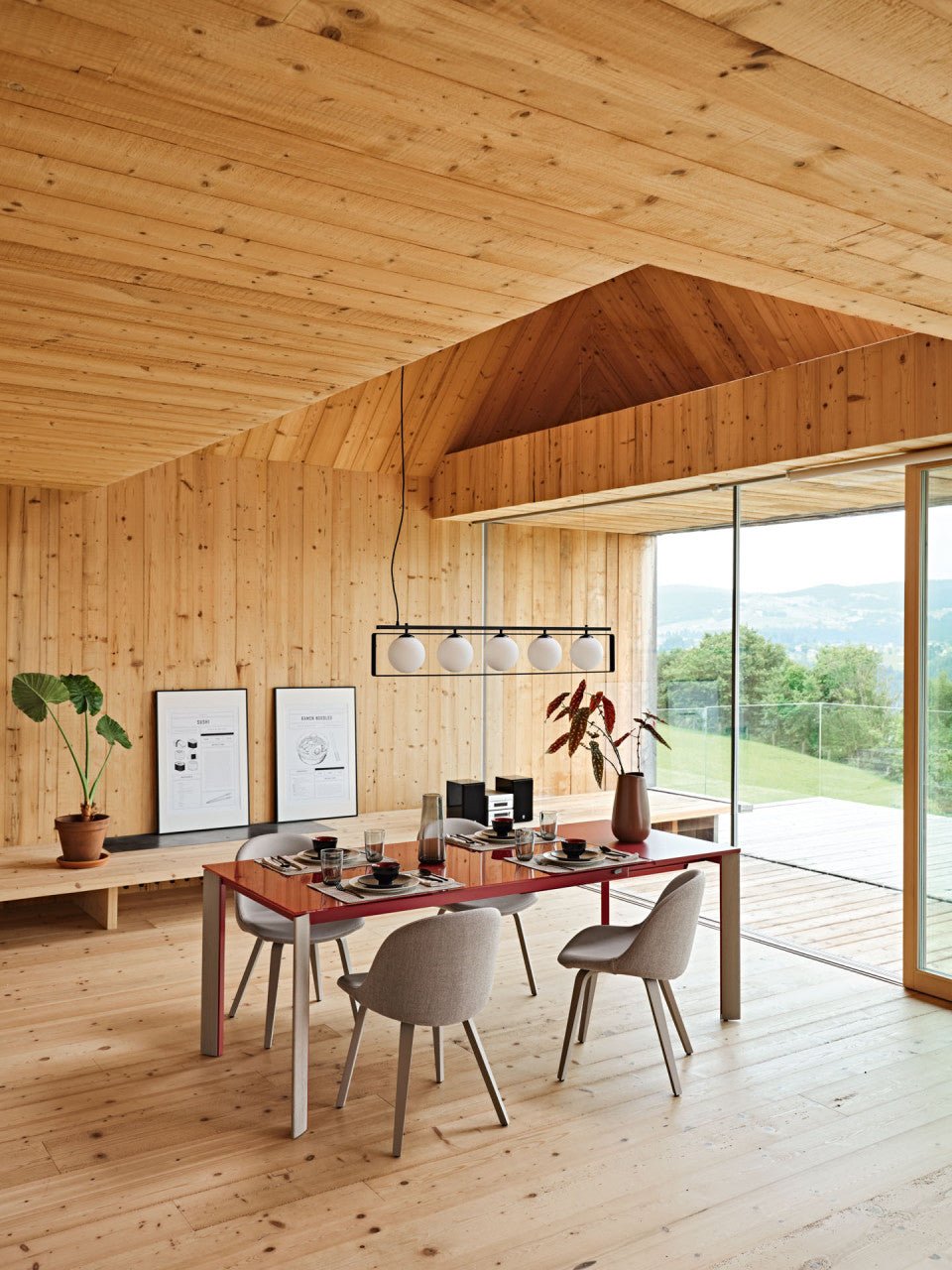 Midj Extendable Dining Table with Blades - Expandable for Small Spaces, Perfect for Apartments & Family Gatherings