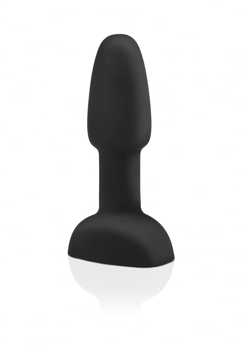 B-VIBE Rimming Plug Petite - Beginner Friendly Vibrating Anal Plug with 7 Rotation & 6 Vibration Modes | 3.9