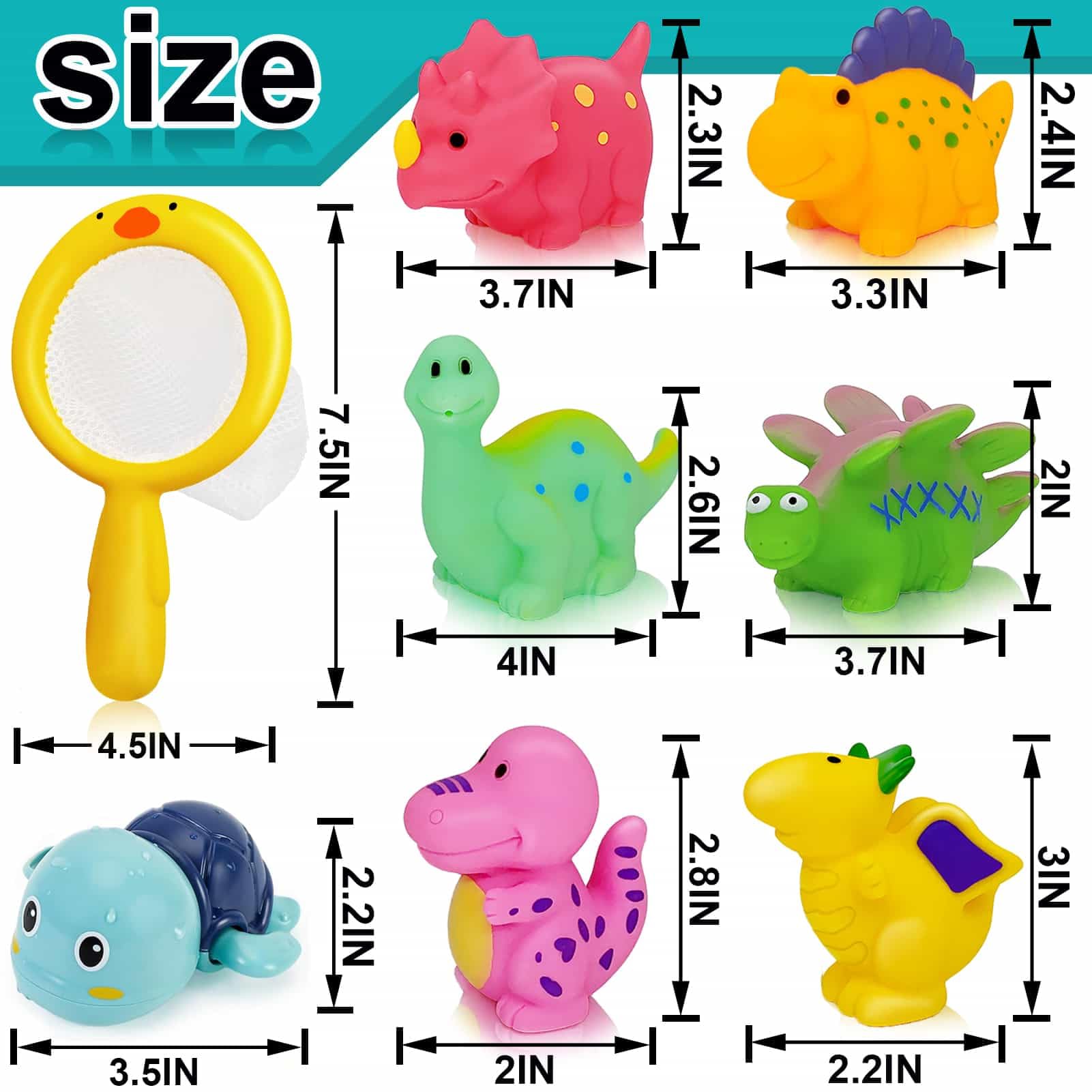 Mold-Free Baby Bath Toys for Toddlers 1-3 Years - Safe No-Hole Bathtub & Pool Toys for Infants 6-18 Months - Fun Water Table & Bath Time Essentials - Perfect Gift for 1 2 3 4 Year Old Boys & Girls - Ideal for Sensory Play, Early Learning & Splash Fun