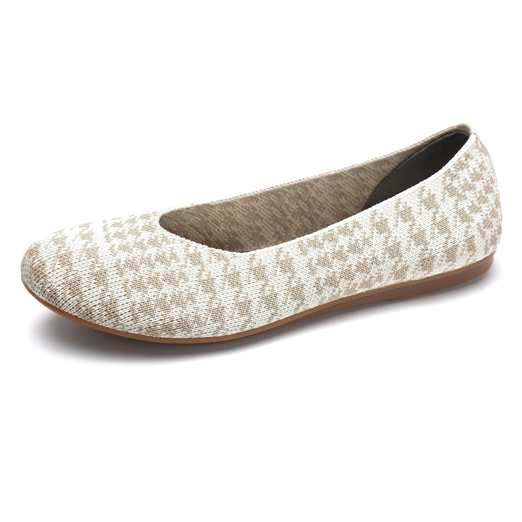 Women's Ballet Flats - Comfortable Knit Round Toe Mesh Shoes for Casual & Dressy Wear | Perfect for Office, Travel & Everyday Outfits