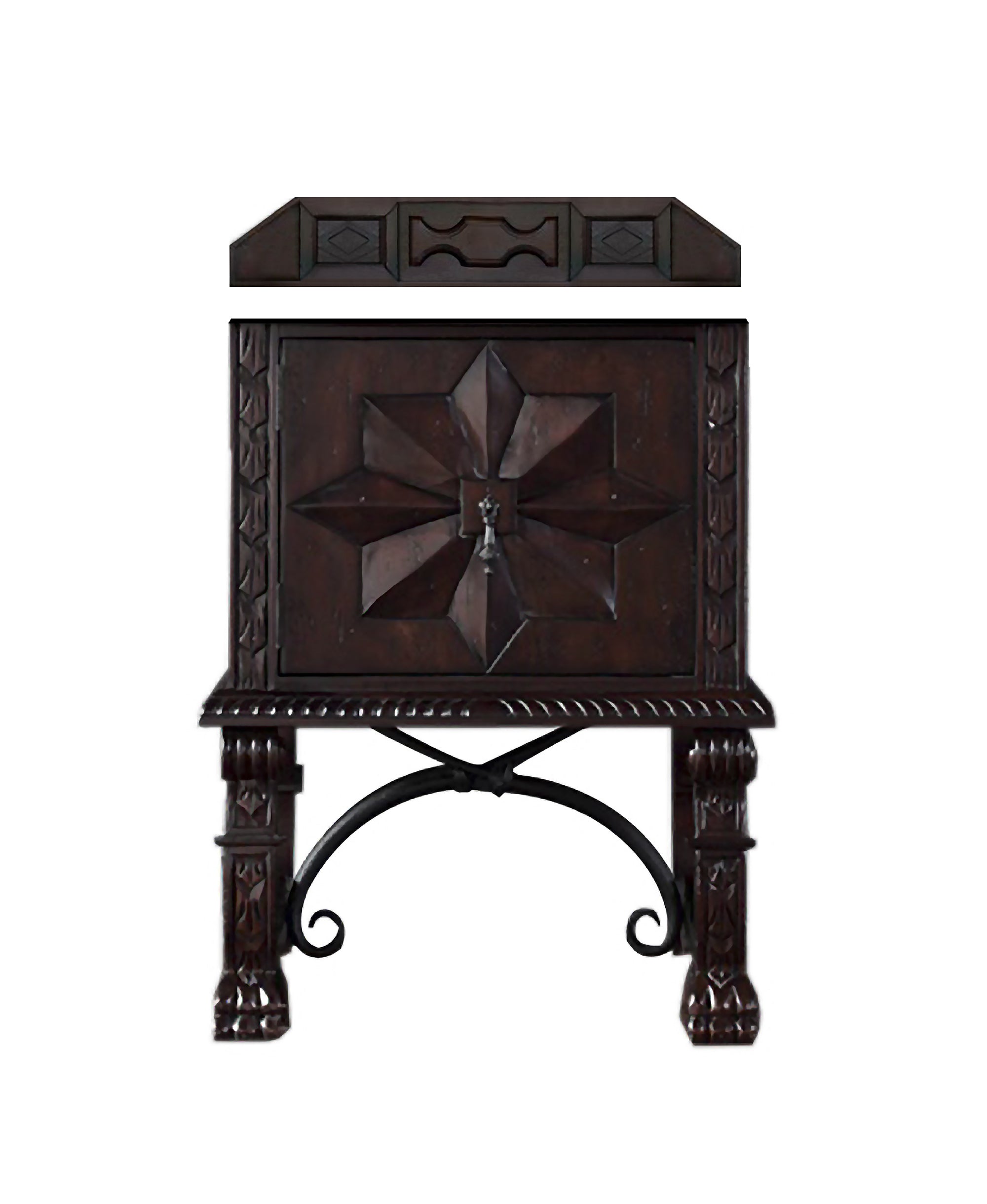 Balmoral 26 Inch Single Bathroom Vanity Cabinet in Antique Walnut Finish - Perfect for Small Bathrooms, Powder Rooms & Guest Baths