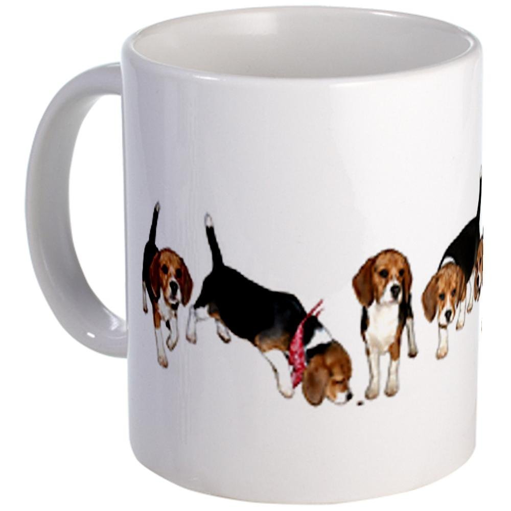 Beagle Bedlam Ceramic Mug - 11oz Funny Dog Lover Coffee Cup with Handle, Dishwasher & Microwave Safe - Perfect for Office, Home Use & Gift for Pet Lovers