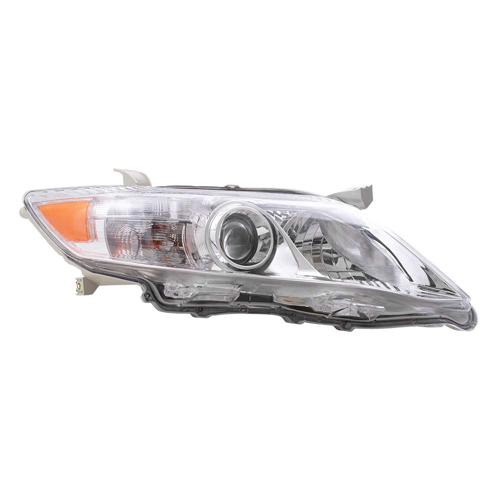 Brock Replacement Headlight Headlamp with Clear Lens Compatible with Toyota Camry 81110-06500 - Perfect for Night Driving & Vehicle Safety