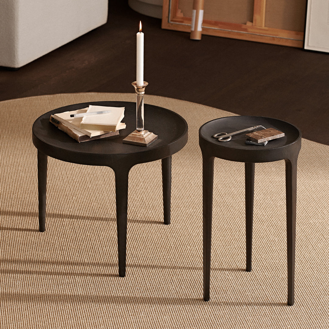 Ghost Side Table - Modern Acrylic Nightstand for Bedroom, Living Room & Office - Stylish and Functional End Table with LED Lights