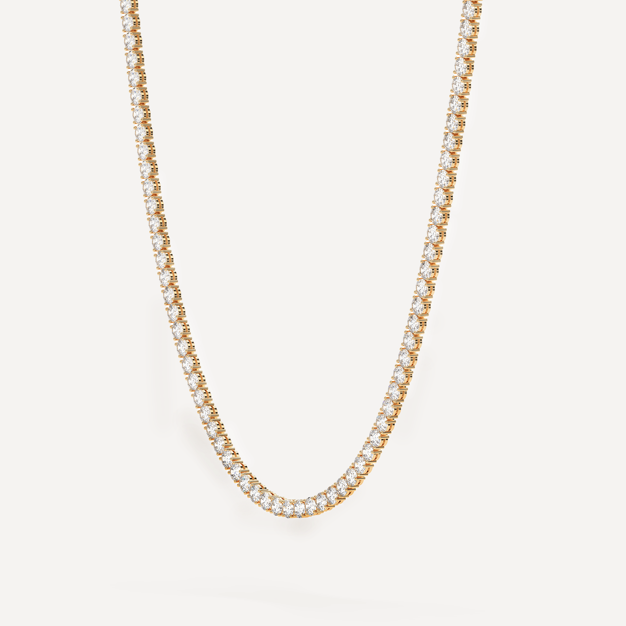 5 Carat Diamond Tennis Necklace for Women - 14K White Gold Dainty Chain Necklace - Elegant Jewelry Gift for Anniversary, Wedding, Party & Special Occasions