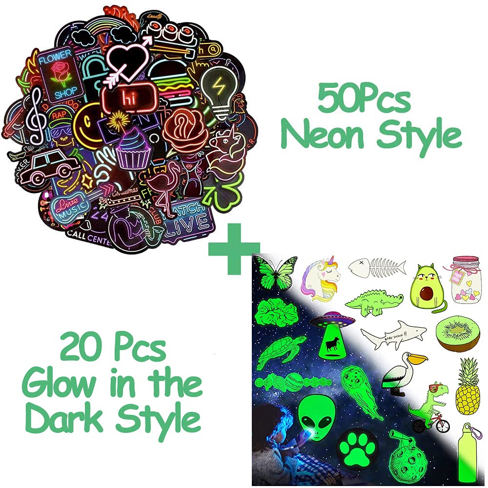 Waterproof Vinyl Stickers Pack - 50 Pcs Decorative Labels for Laptop, Water Bottle, Notebook | Durable, Weatherproof Adhesive | Perfect for DIY Crafts, Party Decorations, Scrapbooking & Personalization