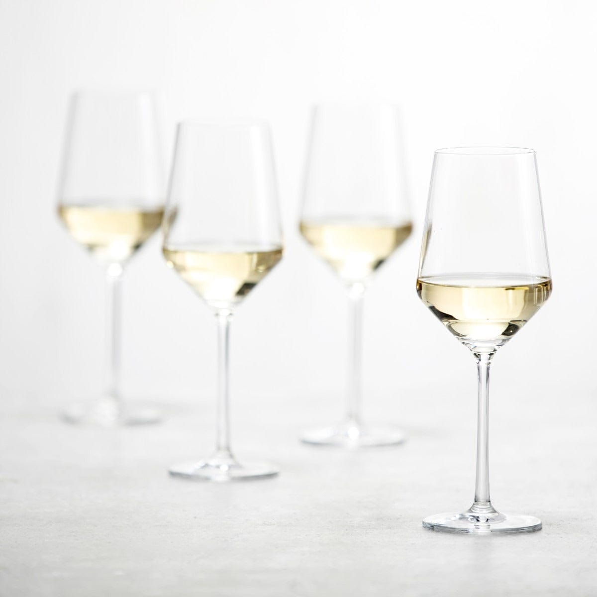 Fortessa Pure Light White Stemware - Elegant Wine Glasses for Fine Dining & Entertaining - Perfect for Weddings, Parties & Special Occasions