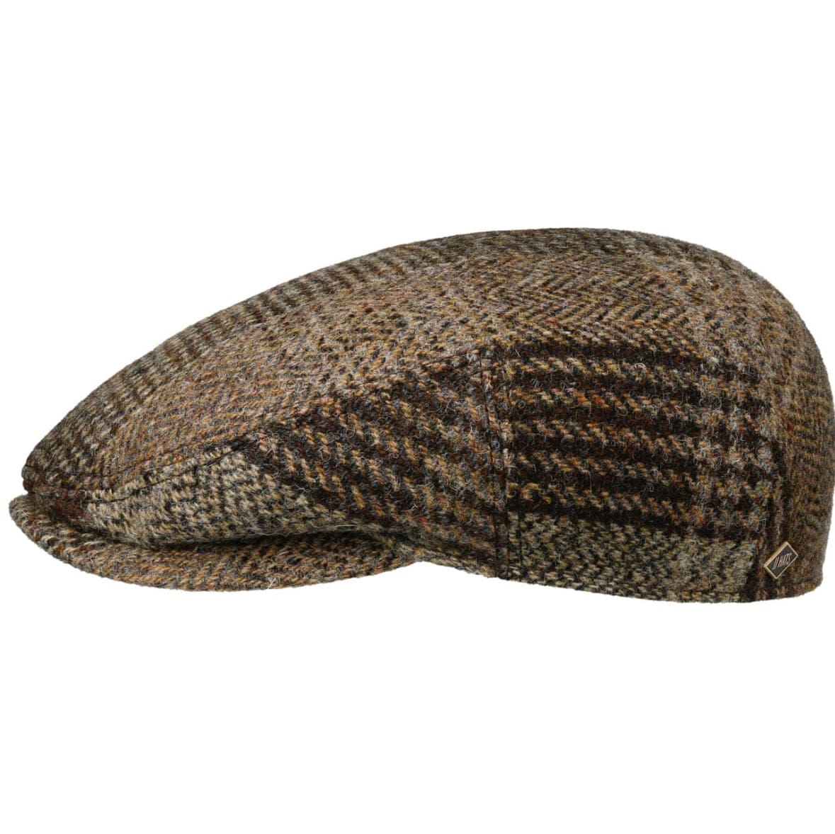 JJ Hats Premium Harris Tweed Driver Cap - Classic Wool Flat Cap for Men - Perfect for Outdoor Activities, Casual Wear & Vintage Style Fashion