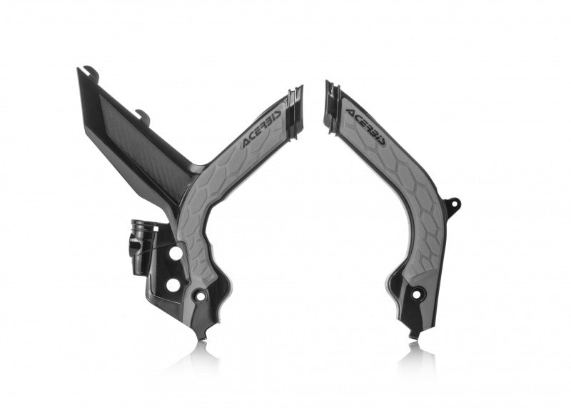 Acerbis X-Grip Frame Guard for KTM SX125 250 SX-F XC-F 250 450 XC250 300 XC250 300 TPI (19-22) - Black/Grey - Dirt Bike & Motocross Protection