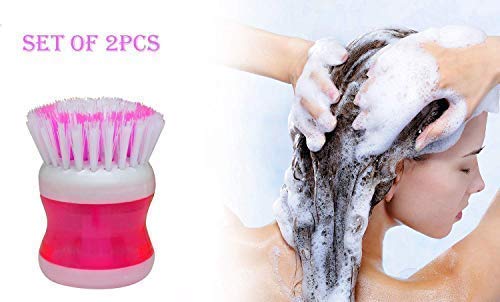 DEXO Scalp Massage Brush - 2 Pack Soft Silicone Shampoo Brush for Hair Washing, Head Massager & Exfoliator - Gentle Hair Care & Relaxation for Men & Women - Perfect for Shower, Bath & Spa Use