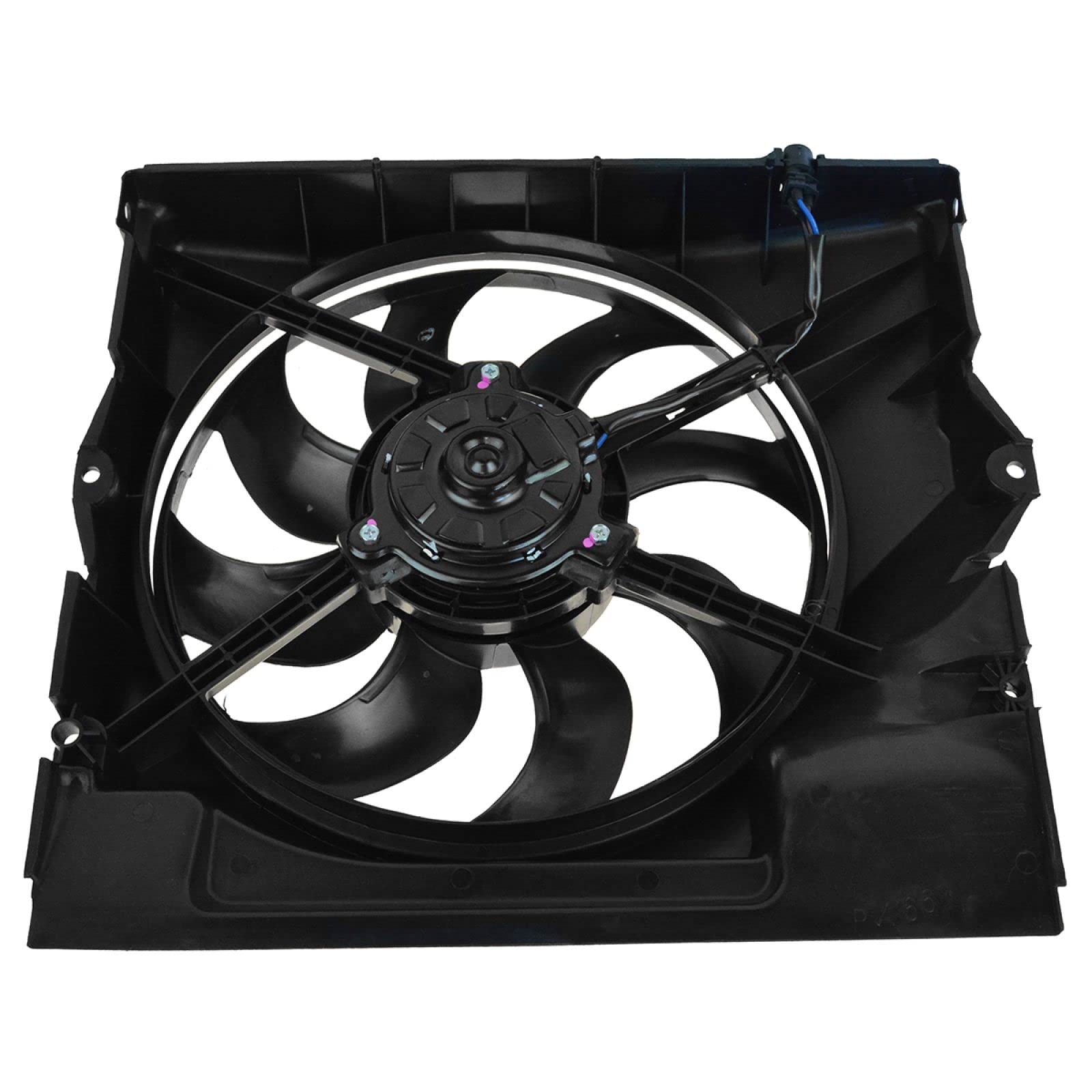 TRQ A/C Condenser Cooling Fan Assembly Compatible with 1992-1999 BMW 318i 323i 323is 325i 325is 328i 328is M3 - Replaces BM3113106 BM3115106 - Perfect for Engine Cooling & AC System Repair