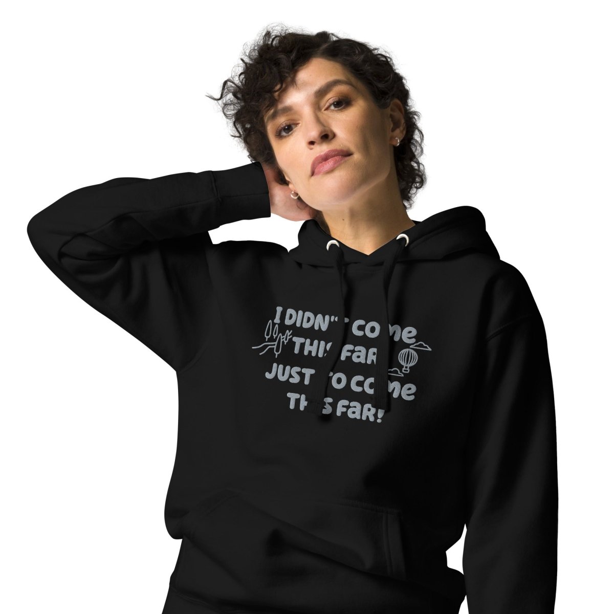 Premium Embroidered Journey Beyond Hoodie for Men & Women - Cozy Pullover Sweatshirt for Travel, Hiking & Outdoor Adventures