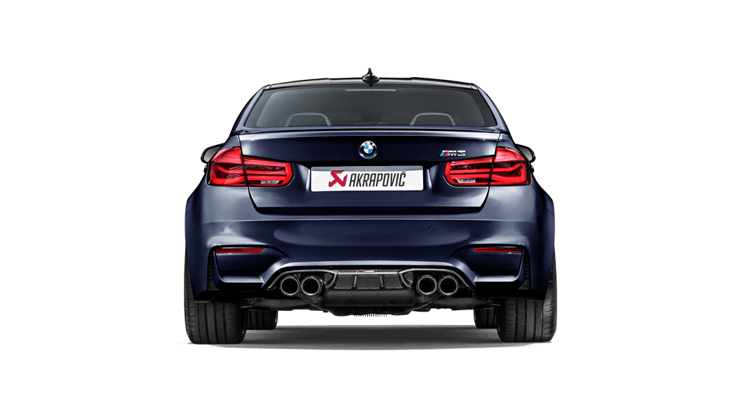 Akrapovič Rear Carbon Fiber Diffuser High Gloss for BMW M4 (F82, F83) 2014-2018 | Performance Upgrade & Style Enhancement for Track & Street Use