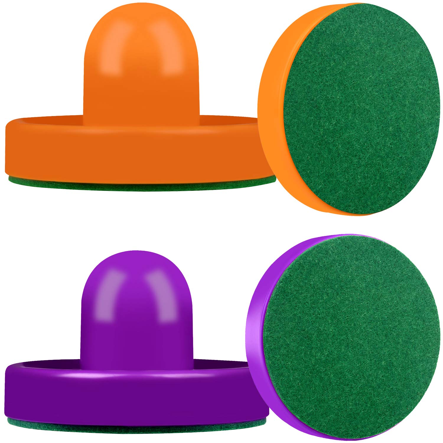Air Hockey Set - 4 Strikers & 4 Pucks for Game Tables - Perfect for Home Arcade & Game Rooms