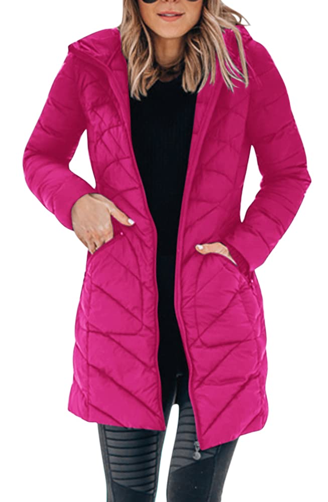 Women's Lightweight Packable Down Jacket - Hooded Cropped Puffer Coat for Winter | Warm & Stylish Outerwear for Travel, Commuting & Outdoor Activities