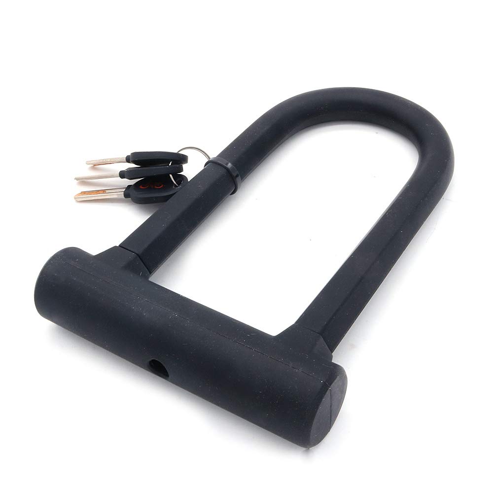 Heavy Duty Bike U Lock with 120mm Steel Cable - 10mm x1.2m Anti-Theft Bicycle Lock with Mounting Bracket for Road Bike, Mountain Bike, Electric Bike, Folding Bike & Scooter | Secure Parking, Commuting & Outdoor Adventures
