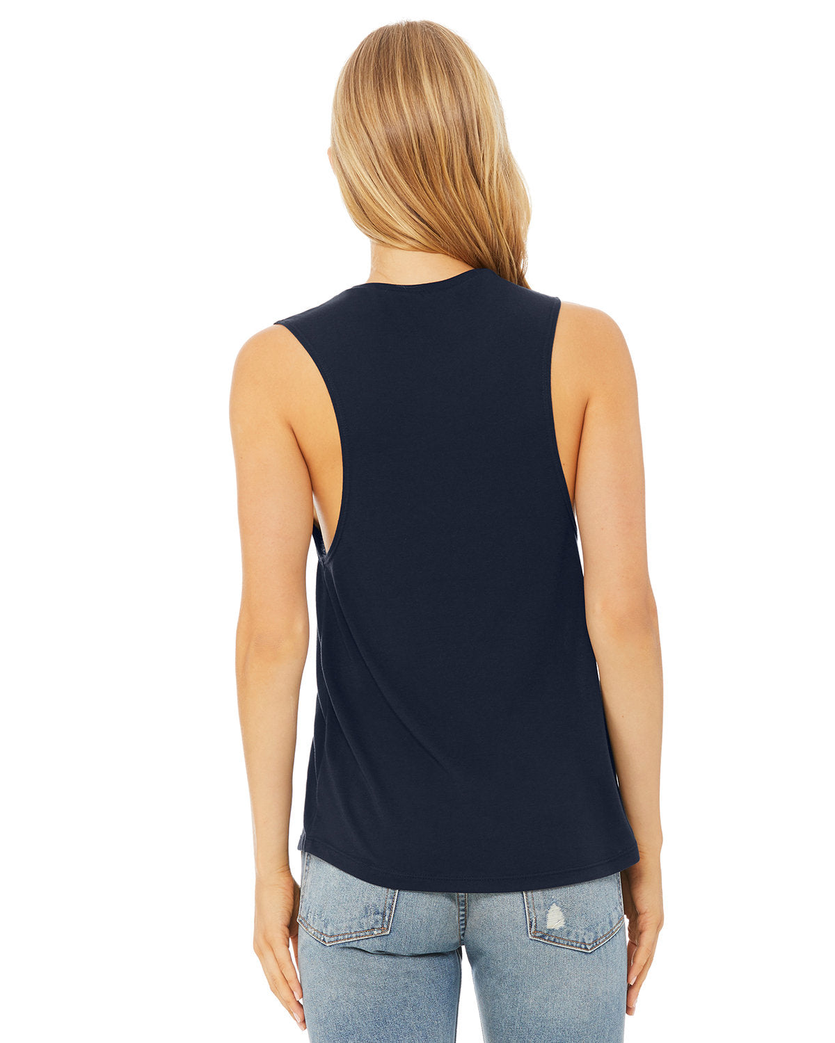 Bella + Canvas B8803 Women's Flowy Scoop Neck Muscle Tank Top - Soft & Comfortable for Yoga, Gym & Casual Wear