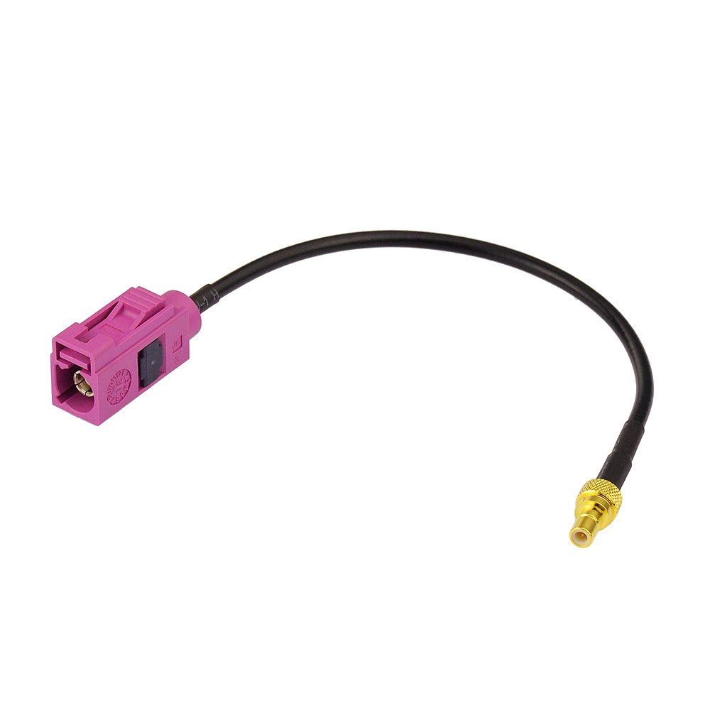 Eightwood Fakra H Pink Female to SMB Male Adapter RF Cable - 6 Inch High-Speed Coaxial Cable for Sirius XM Satellite Radio Antenna - Perfect for Car Audio, Marine & Home Satellite Radio Systems