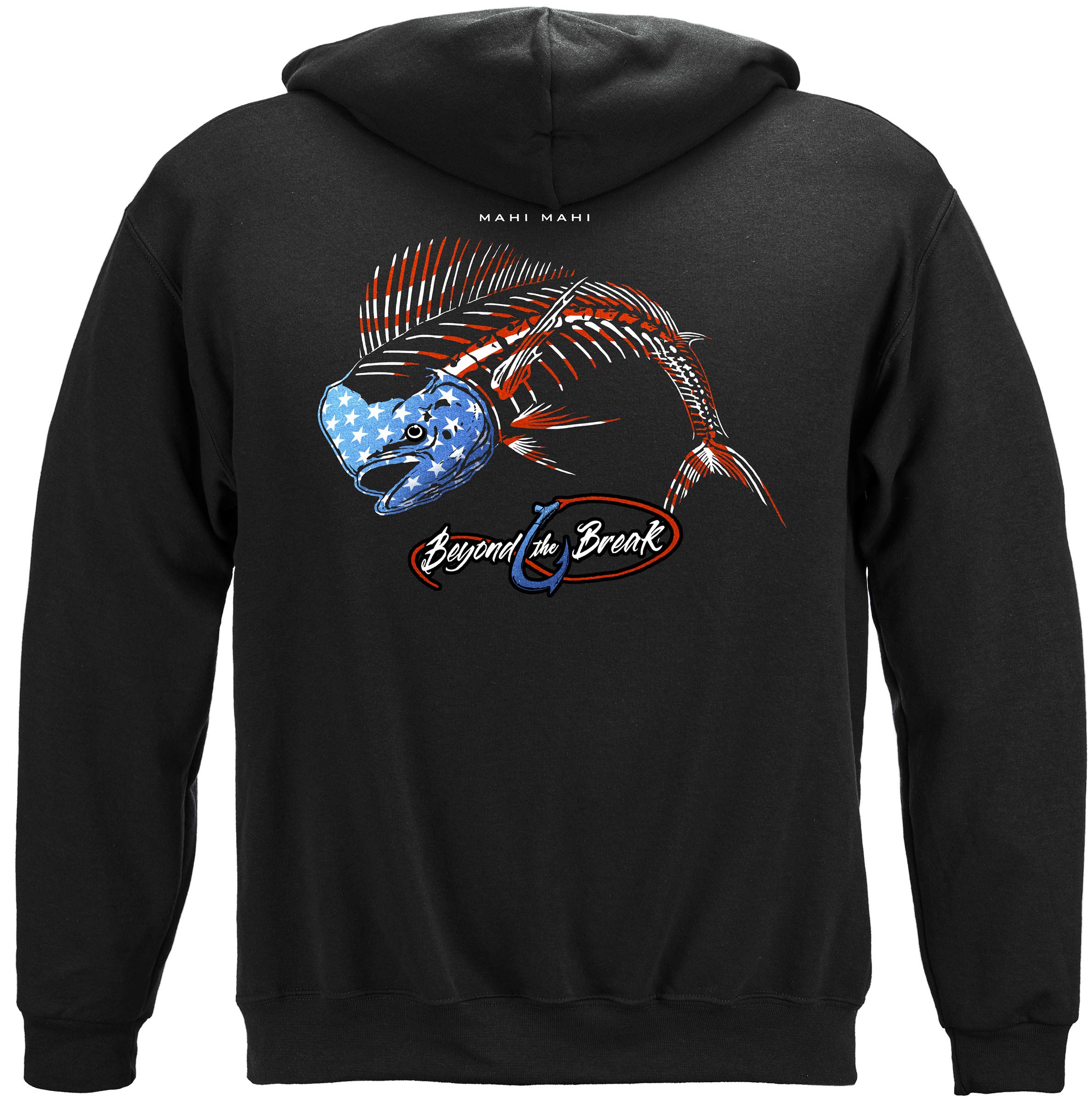 Erazor Bits Patriotic Fish Hoodies - Fishing Themed Cotton Jackets for Outdoor Adventures and Casual Wear