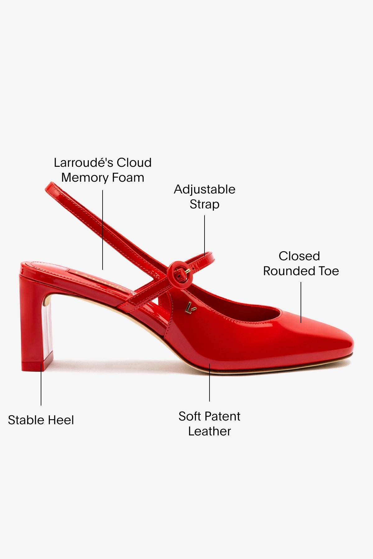 Georgina Women's High Heel Pumps - Scarlet Red Patent Leather Dress Shoes for Women - Perfect for Parties, Weddings & Formal Events