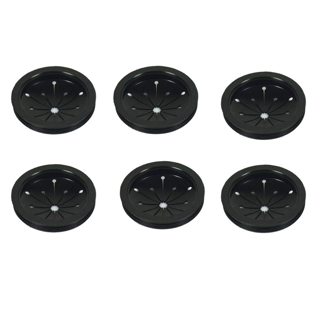 6-Pack Waste Food Disposer Replacement Parts - Heavy Duty Garbage Disposal Guard for Kitchen Sink - Compatible with Most Brands - Perfect for Home & Restaurant Use