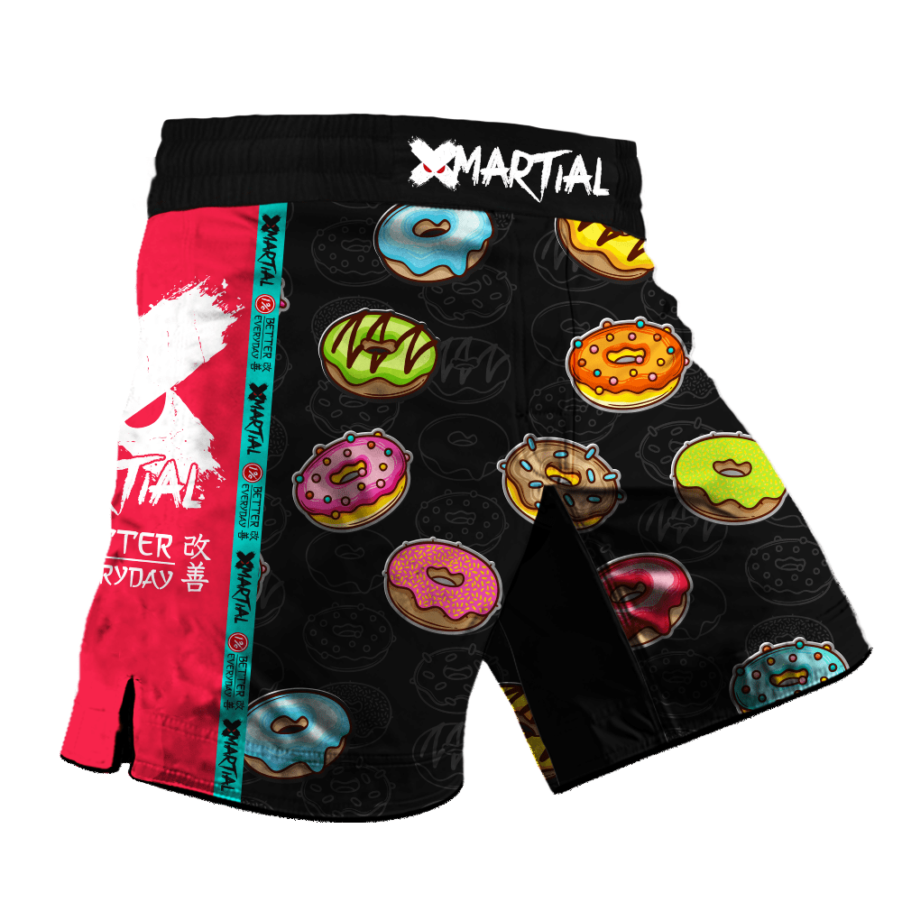 Sprinkled Donuts 2.0 Hybrid Grappling Shorts - MMA BJJ No-Gi Training Shorts for Men - Lightweight & Flexible Fight Shorts for Grappling, Wrestling & Combat Sports
