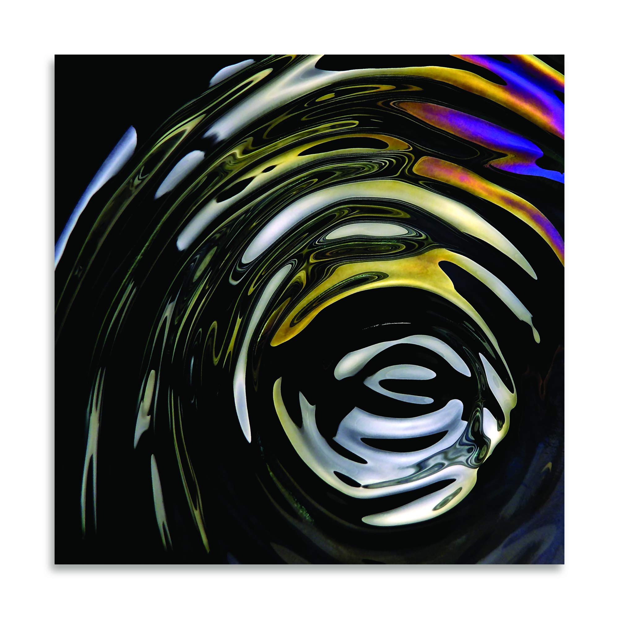 Contemporary Ripple I by Monika Burkhart - 24x24in Fine Art Giclee Print on Paper - Modern Wall Art for Living Room, Office & Home Decor