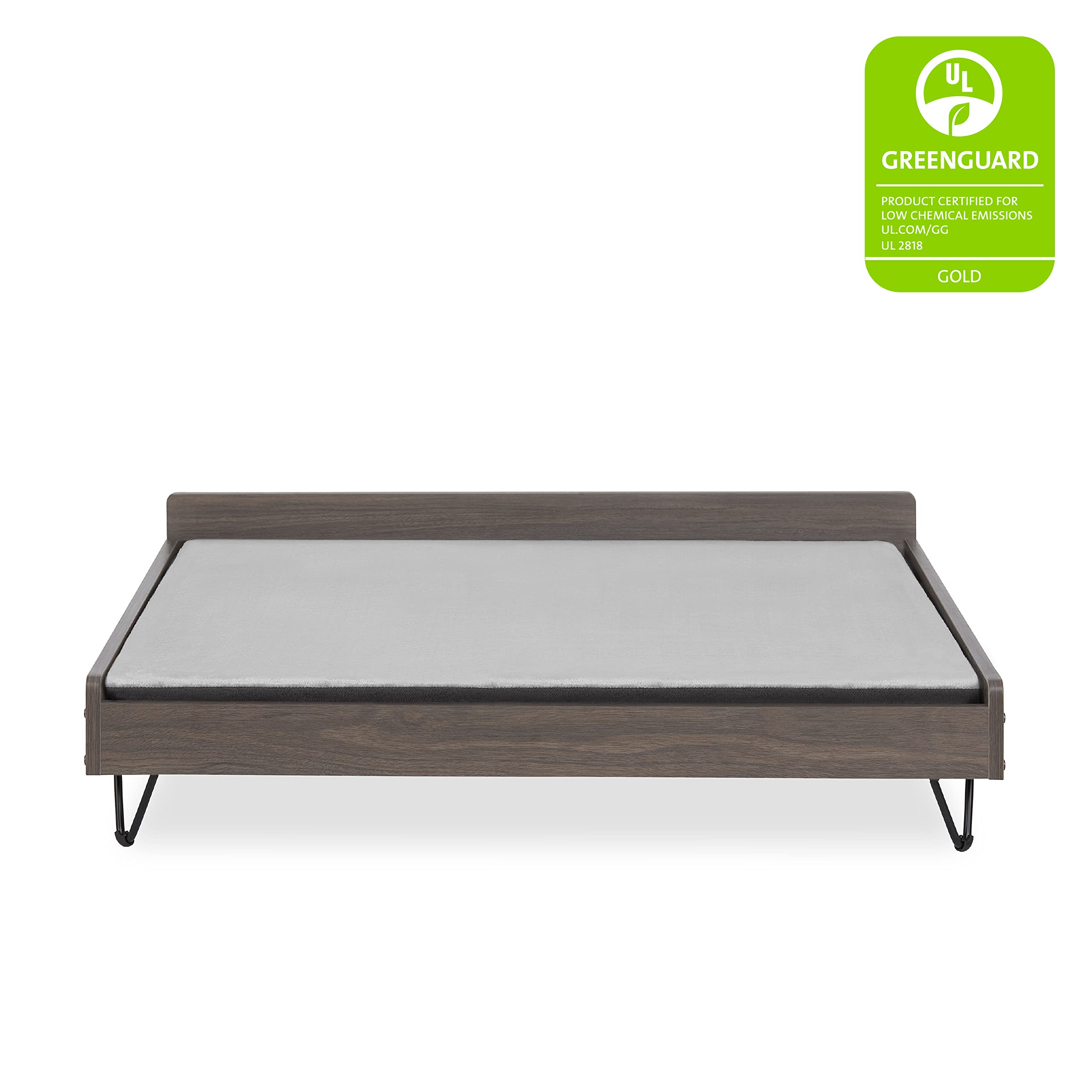Premium Elevated Wooden Dog Bed & Couch with Water-Resistant Calming Mattress - Large to XL Size, Greenguard Gold Certified Pet Furniture for Indoor/Outdoor Use - Perfect for Living Rooms, Patios & Bedrooms