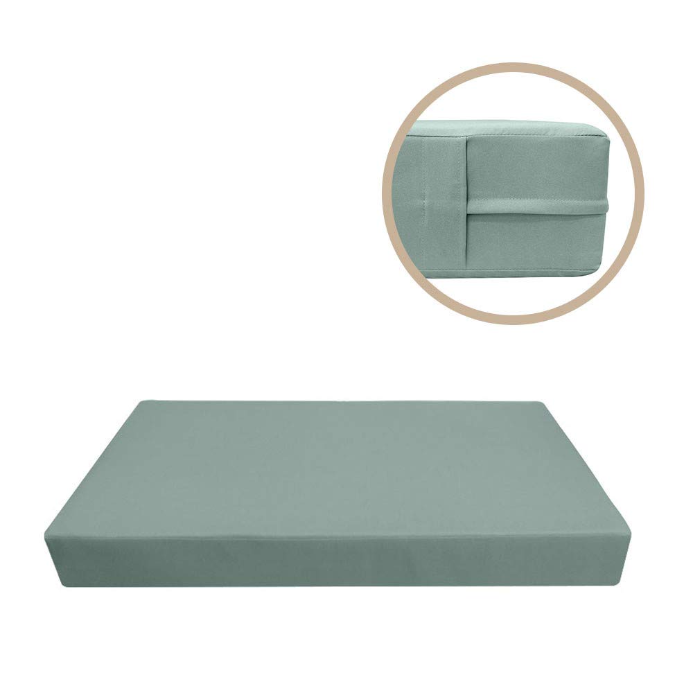 Premium 6-Piece Outdoor Daybed Cushion Set - Knife Edge Design, Crib Size, Includes Mattress & Bolster Pillows - Perfect for Patio, Poolside, and Garden Lounging