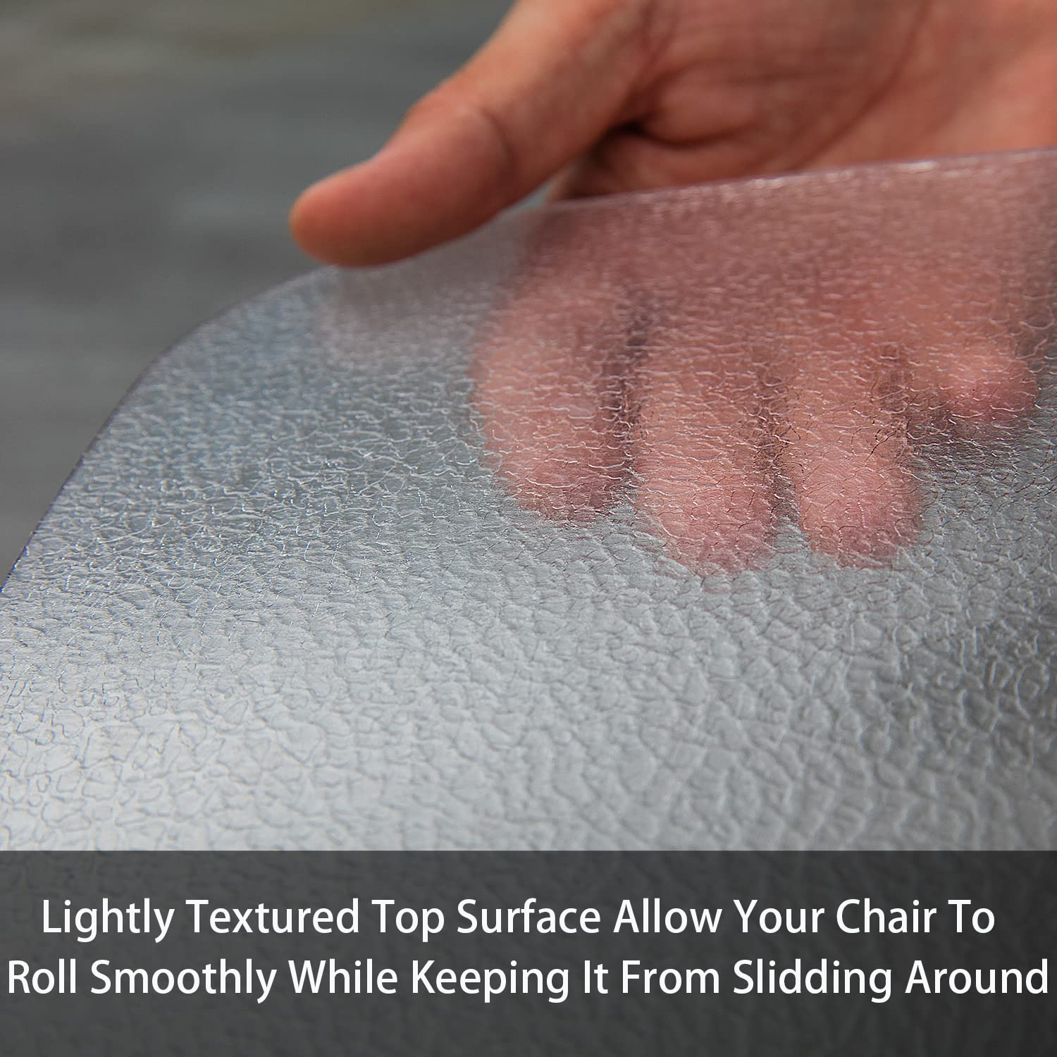 48x48 Clear Chair Mat for Hardwood Floors - Non-Slip Office Chair Floor Protector for Computer Desks | Perfect for Home Office, Gaming Setup & Workspace Protection