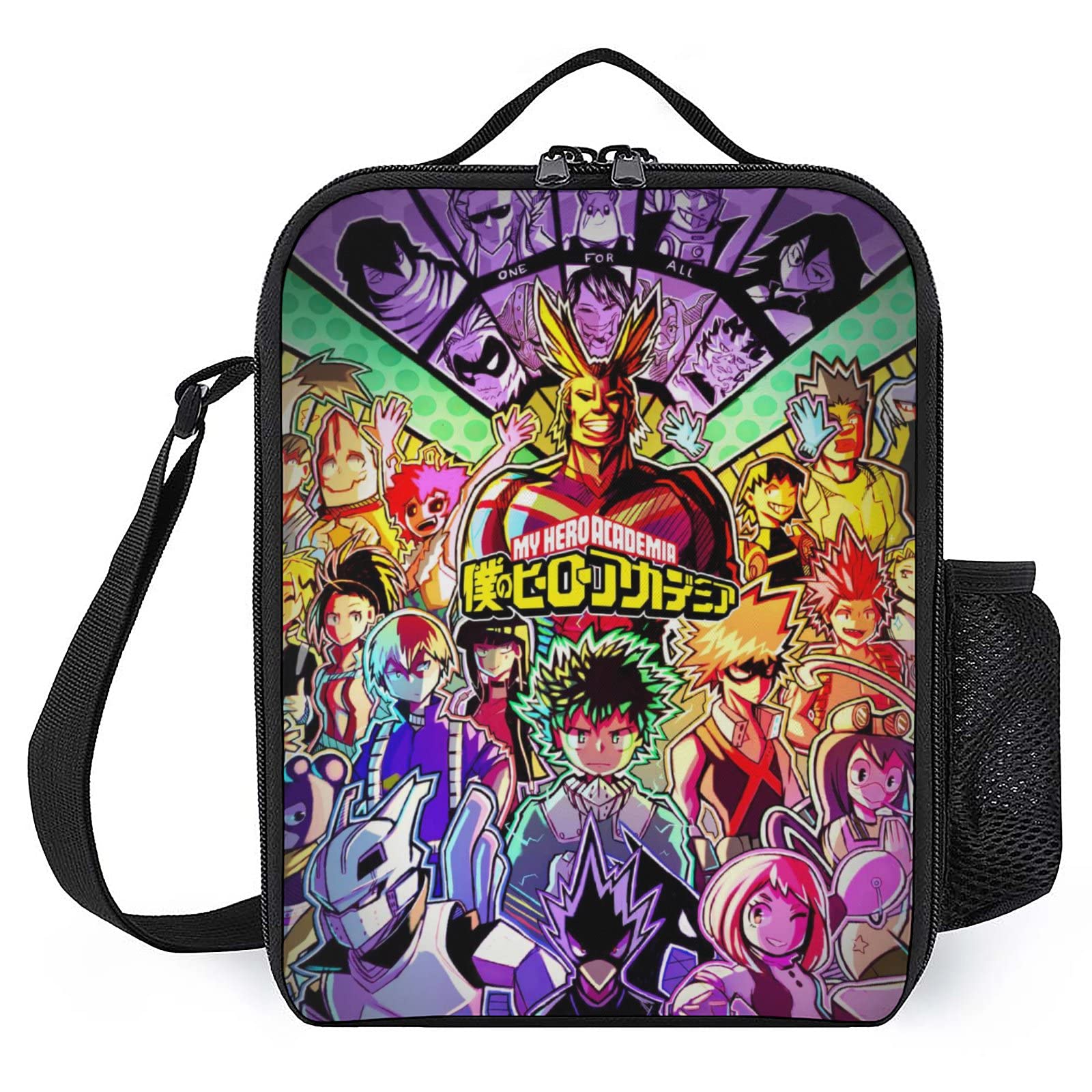 Anime Insulated Lunch Bag for Men & Women - Reusable Tote Meal Bag for Boys, Girls, Work, School, Picnic & Outdoor Activities