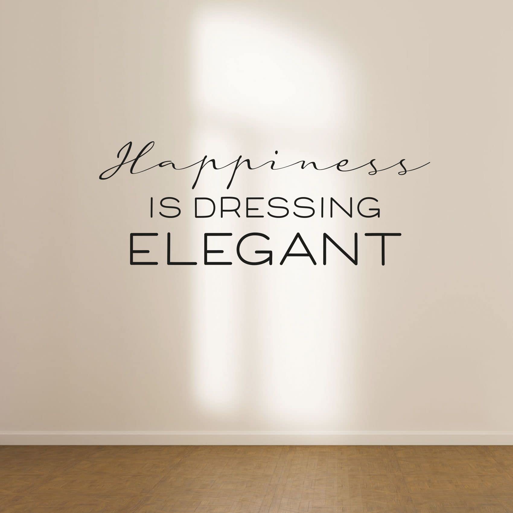 Elegant Closet Quotes Vinyl Wall Decal - 8x20 Inch Inspirational Wardrobe Sticker for Home Dressing Room, Closet Organization & Cabinet Decor | Perfect for Bedroom, Walk-in Closet and Fashion Lover's Space