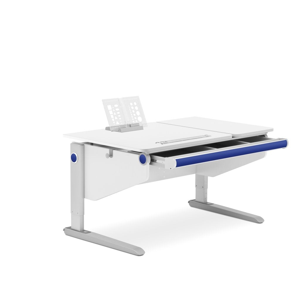 MOLL Winner Split Desk - Adjustable Kids Study Desk with Storage Shelf - Perfect for Home Office, Online Learning & Small Spaces