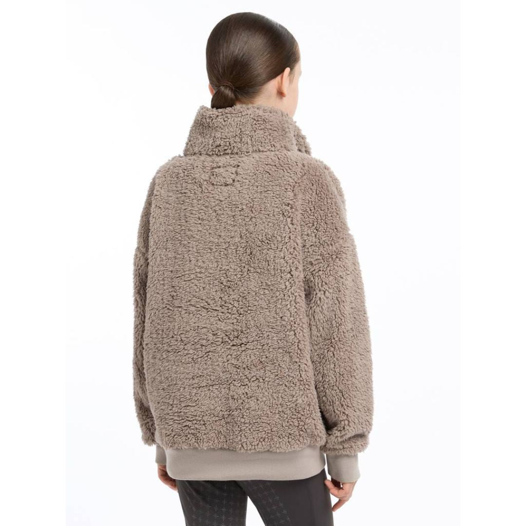 LeMieux Young Rider Tia Teddy Fleece Jacket - Soft & Warm Equestrian Riding Coat for Girls - Perfect for Horseback Riding, Training, and Outdoor Activities