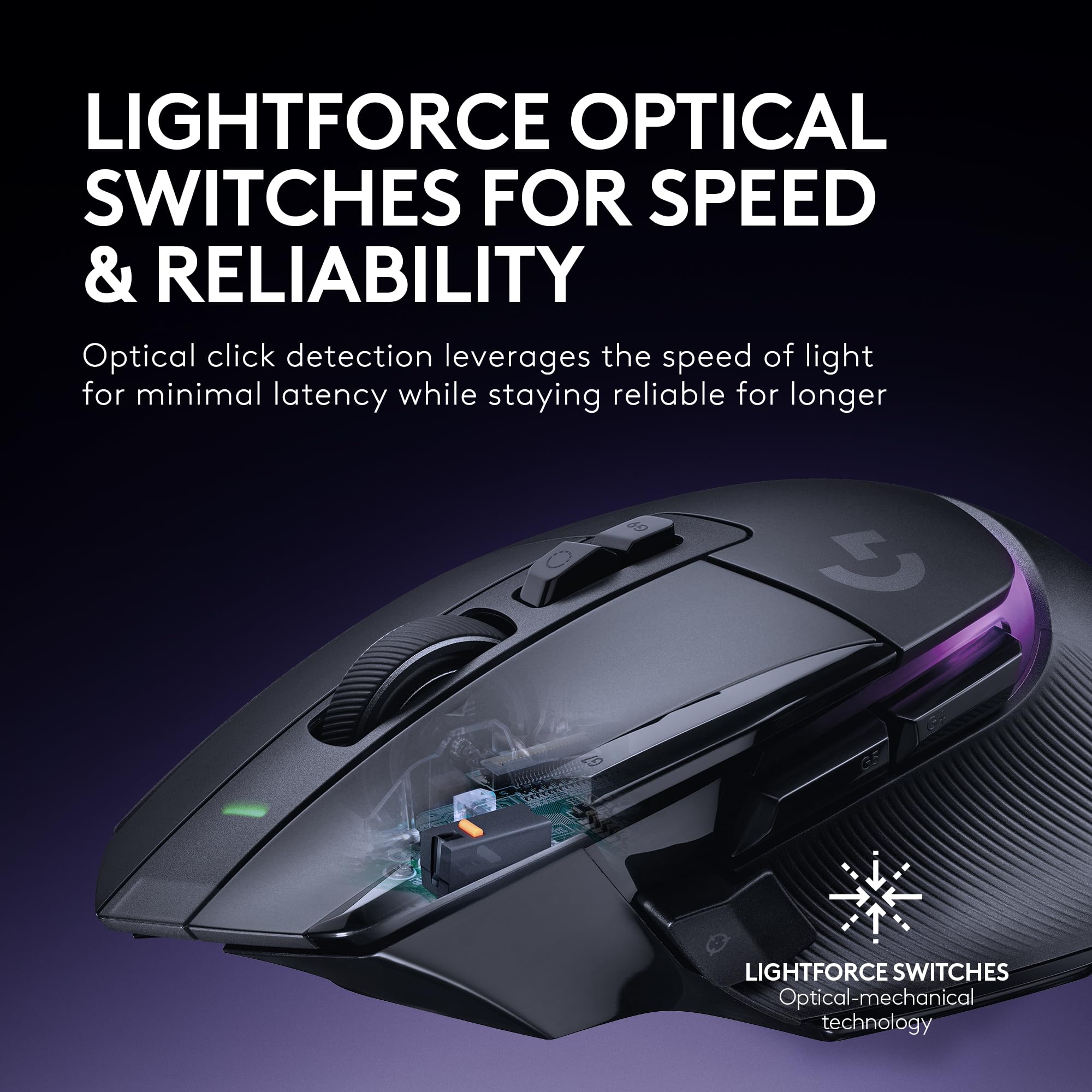 Logitech G502 X Plus Lightspeed Wireless Gaming Mouse - Hero 25K Sensor, 25,600 DPI, 13 Programmable Buttons, LIGHTFORCE Hybrid Switches, RGB Lighting for PC & Mac - Includes Charging Dock | Perfect for FPS, MMO & Esports Gaming